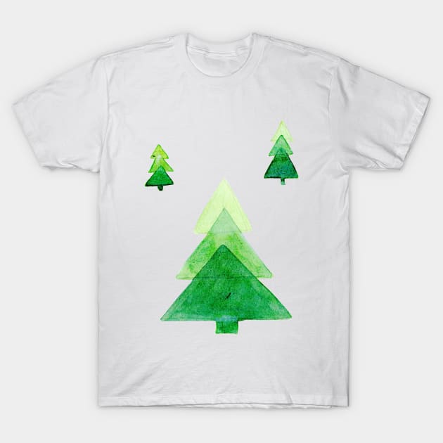 sapins verts T-Shirt by EmilieGeant